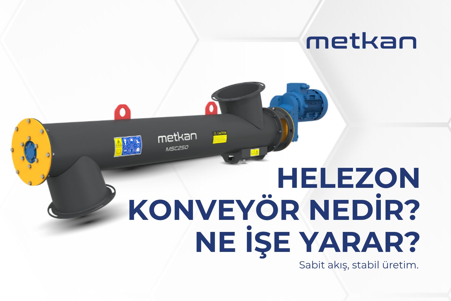 You are currently viewing Helezon Konveyör Nedir, Ne İşe Yarar? Toz ve Granül Malzeme Taşımada Teknik Rehber